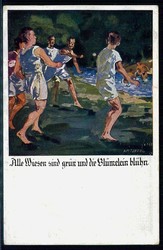 Spendenkarte der deutschen Turnerschaft zum Besten des deutschen ...