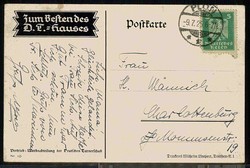 Spendenkarte der deutschen Turnerschaft zum Besten des deutschen ...