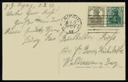 I. WK, Thematik-Karte zum Thema 'Bezugsscheine, Brotmarken, ...