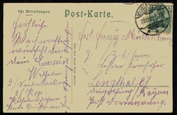 Wappen/Heraldik, prächtige, goldfarbene Prägedruck-Karte mit dem ...