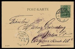 Wappen/Heraldik, Prägedruck-Karte mit dem Wappen aus Sachsen, ...