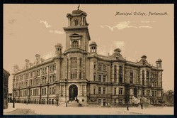 Großbritannien, Portsmouth, Karte 'Municipal College', um 1910, ...