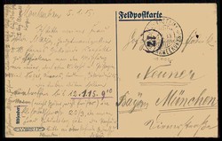 I. WK, Propagandakarte 'Ein englisches Urteil über die deutschen ...