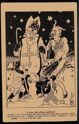 Tschechoslowakei, politische Satire/Spott-Karte gegen Deutschland bzw ...