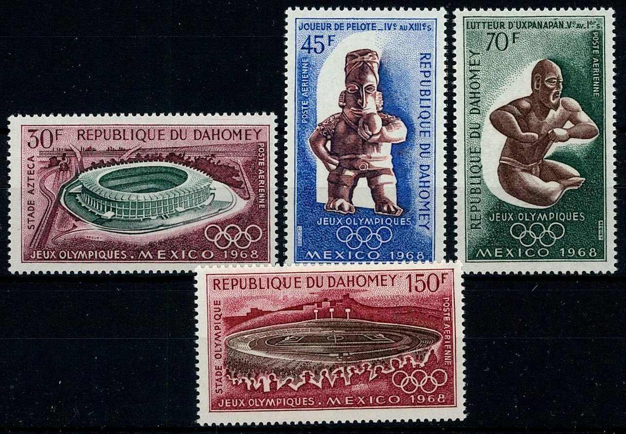 Olympische Sommerspiele Mexiko-Satz 1968, tadellos postfrisch.