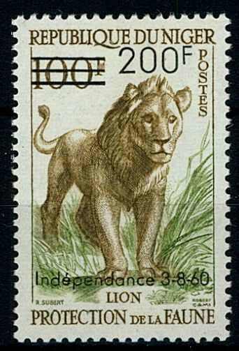 200 Fr. auf 100 Fr. Freimarke Löwe 1960, mit Aufdruck zum Tag der ...