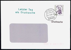 Sonderbeleg 'Letzter Tag als Drucksache' vom 31.3.1993, gute ...