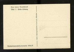 Feste Coburg, WHW-Lotterie 1934/35, ungebraucht, gute Erhaltung.
