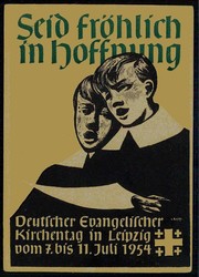Deutscher evangelischer Kirchentag Leipzig Juli 1954, ...