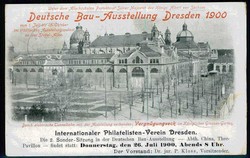 Dresden, Deutsche Bau-Ausstellung 1900, mit seltenem SST der ...
