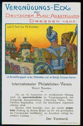 Dresden, seltene Ereigniskarte zur Deutschen Bau-Ausstellung 1900, ...