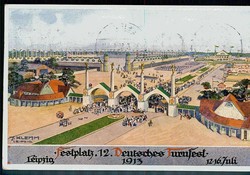 Leipzig, XII. Deutsches Turnfest 1913, Festpostkarte Nr. 1 'Der ...