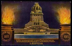 Leipzig, Sonderkarte zur Einweihung des Völkerschlachtdenkmals 1913, ...