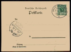Torgau, Grußkarte hübsch mit Bahnpoststpl. Halle (Saale) nach Posen ...