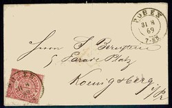 1 Gr. Freimarke als Einzelfrankatur hübsch auf kleinformatigem Brief ...