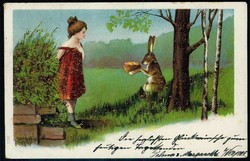 Osterkarte, sauber aus Berlin nach Landsberg (Westpreussen) am 15.4 ...