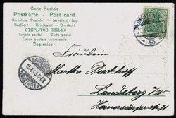 Osterkarte, sauber aus Berlin nach Landsberg (Westpreussen) am 15.4 ...