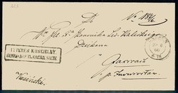 Gnesen / Gniezno, Dienstbrief mit zweisprachigem Krichenstpl. und ...