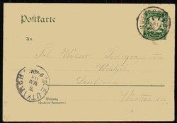 München, National-Museum, gelaufen Mai 1904, minimal fleckig, sonst ...