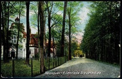 Hannover, historische Karte, hier 'Eilenriede Steuerndieb', gelaufen ...