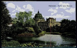 Hannover, historische Karte, hier 'Partie beim Museum', gelaufen Juli ...