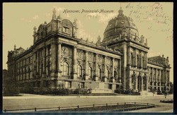 Hannover, historische Karte, hier 'Provinzial-Museum', als Feldpost ...