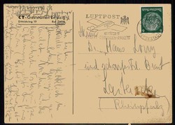 Leipzig, Werbekarte für die CT-Gaststätte Grinzing mit Noten, ...