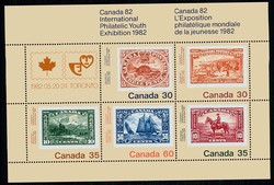 Internationale Jugend-Philatelie-Ausstellung-Block 1982, tadellos ...