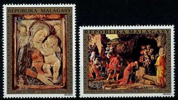 Flugpostmarken Weihnachten 1972, tadellos postfrisch.