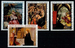 Flugpostmarken Weihnachten: Gemälde 1967, tadellos postfrisch.