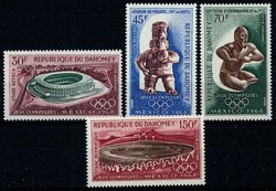 Olympische Sommerspiele Mexiko-Satz 1968, tadellos postfrisch.