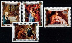 Weihnachten: Gemälde 1971, tadellos postfrisch.