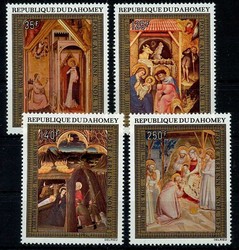 Weihnachten: Gemälde 1972, tadellos postfrisch.