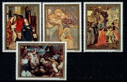 Weihnachten: Gemälde 1973, tadellos postfrisch.