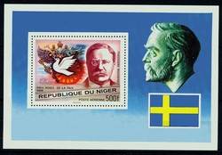 500 Fr. 75 Jahre Nobelpreisverleihung-Block 1977, tadellos postfrisch.