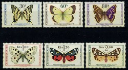 Schmetterlinge 1966, tadellos postfrisch.