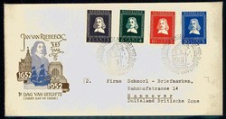 300. Jahrestag der Landung von Riebeeck in Südafrika 1952, auf echt ...