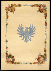 Schmuck-Telegramm aus der Weimarer Republik, hier 'Kleine Engel im ...