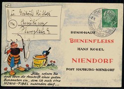 10 Pf. Heuss auf Bestellkarte mit Straubinger SST 'Agnes - Bernauer - ...