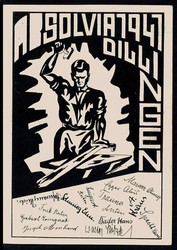 Studentica/Absolvia, Karte des Jahrgangs 1941 aus Dillingen, mit ...