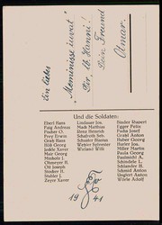 Studentica/Absolvia, Karte des Jahrgangs 1941 aus Dillingen, mit ...