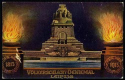 1913, Erinnerungskarte an die Einweihung des ...