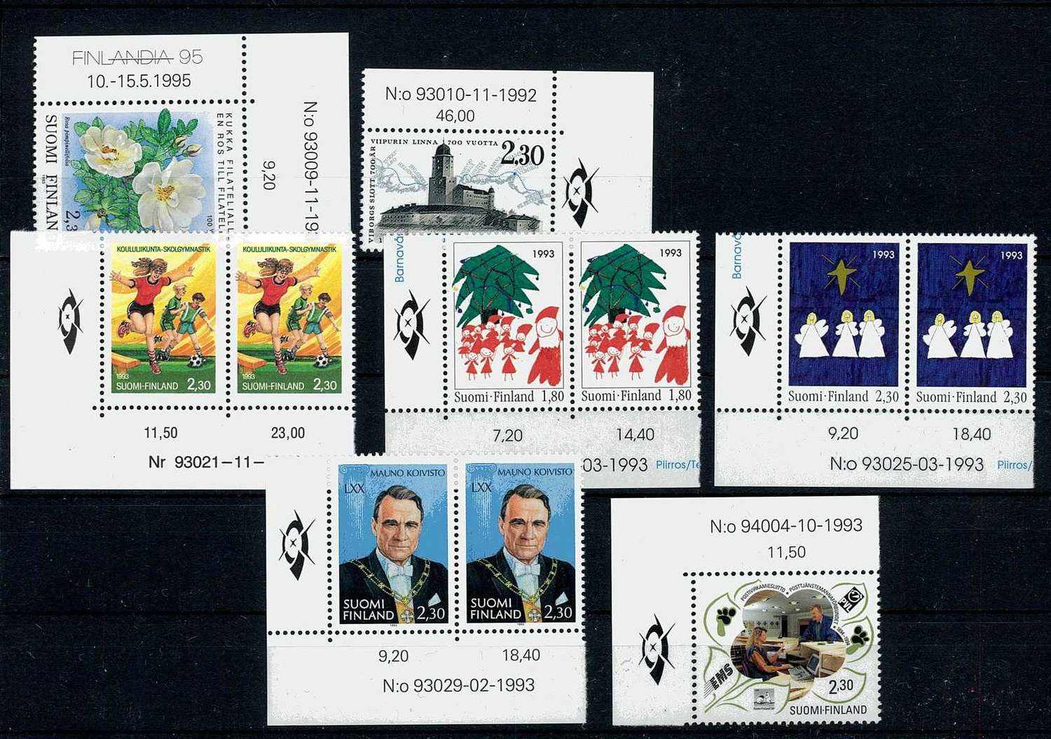 Partie der Mi.-Nrn. 1208., 1209., 1228., 1233/1234., 1235. und 1244. ...