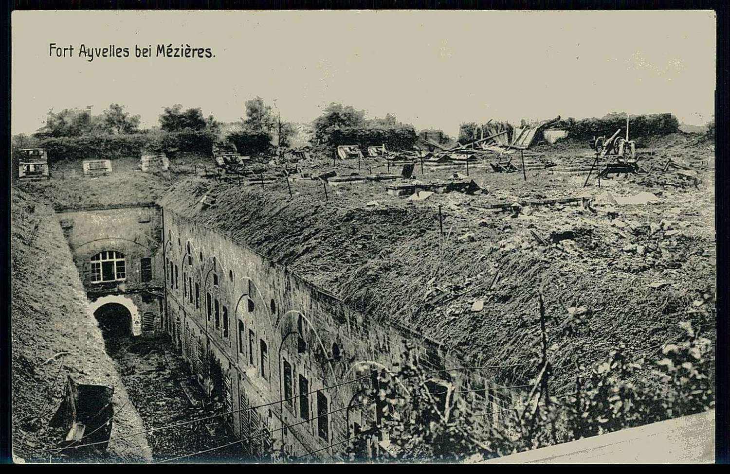 Feldpost I. WK, Bedarfskarte 'Fort Ayvelles bei Mezieres', als ...