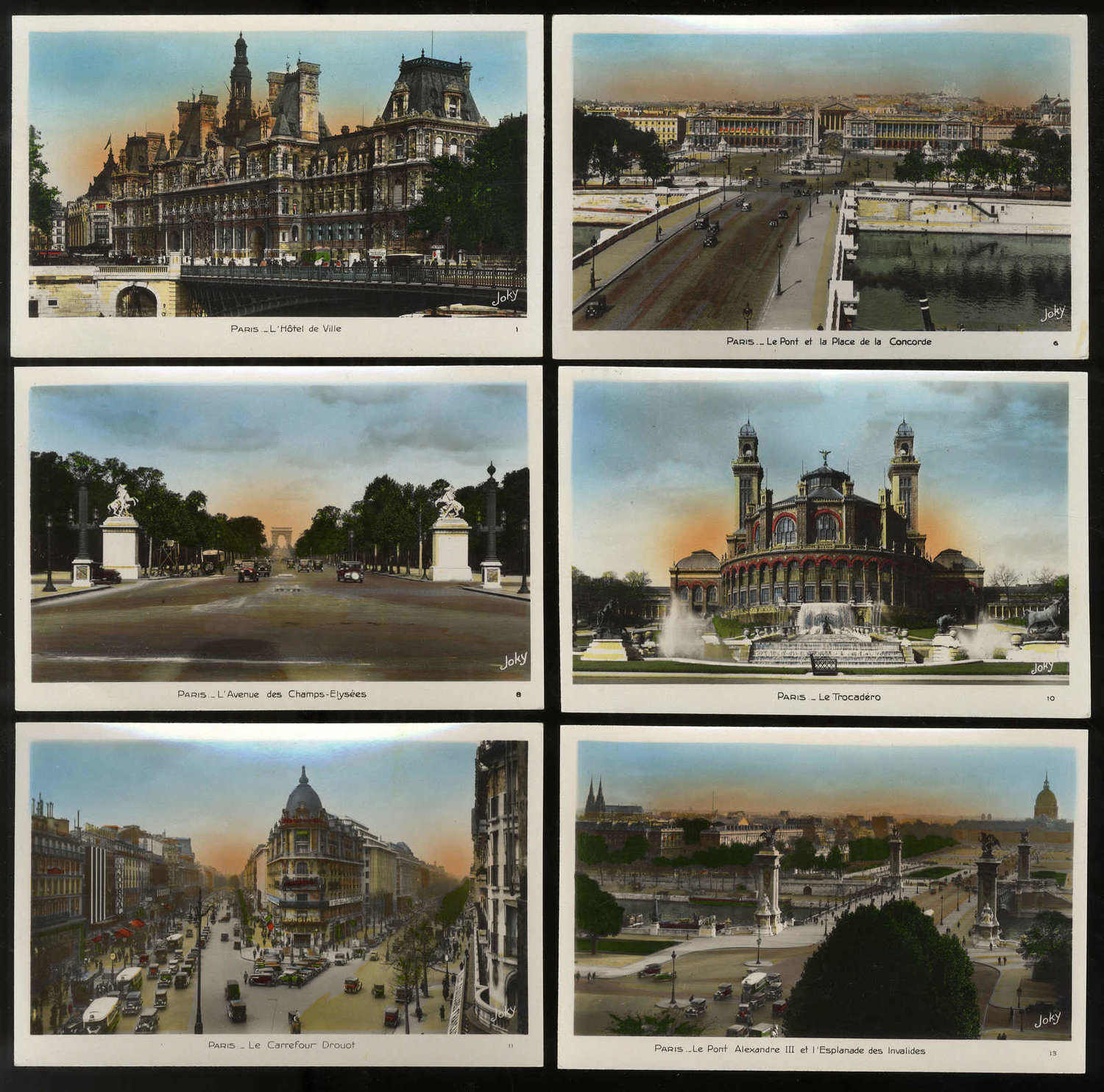 Frankreich, zehn herrl. Farb-AK's mit Sehenswürdigkeiten aus Paris, ...