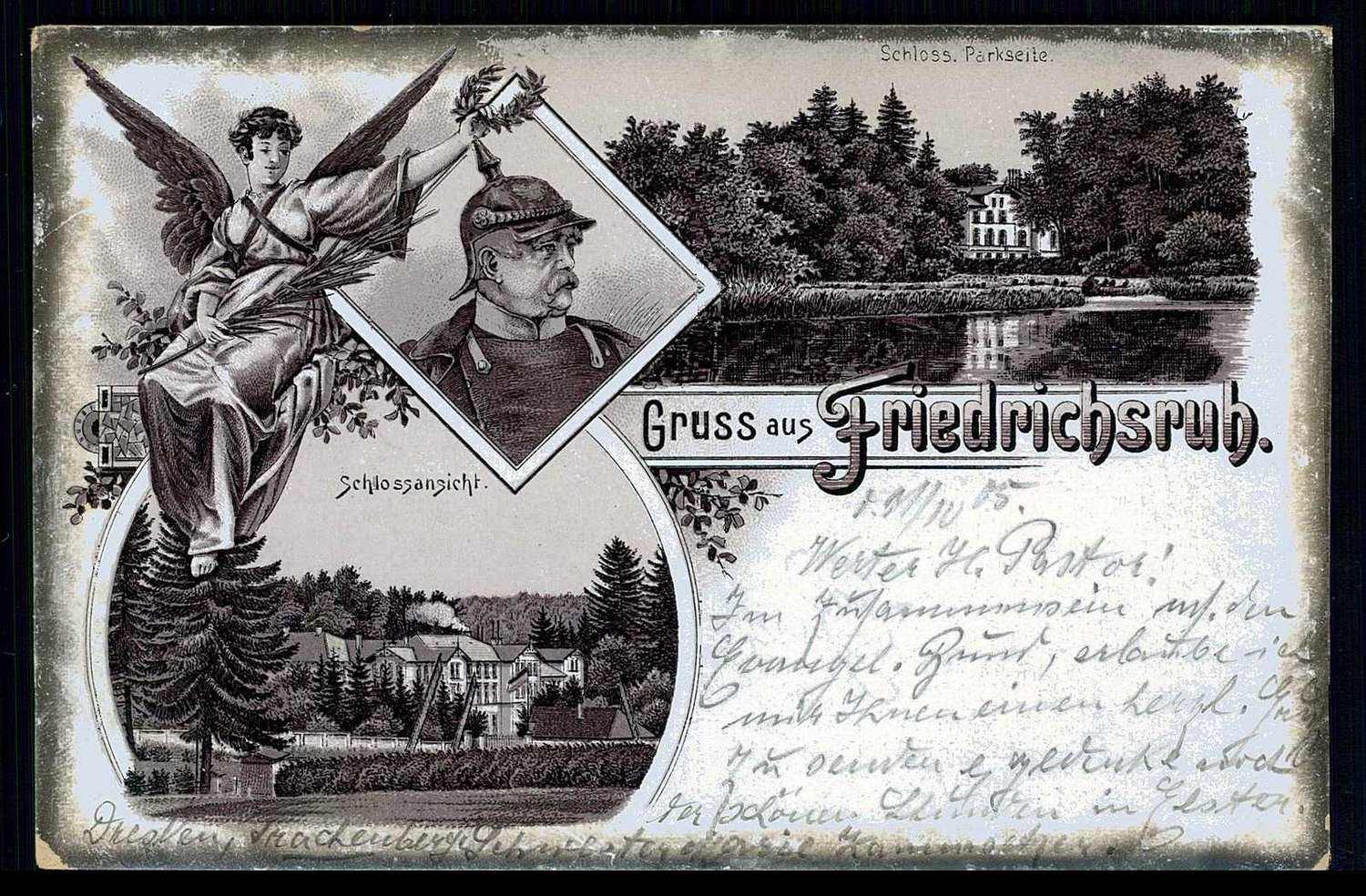 Fürst Bismarck-Gedenk-Karte, hier 'nationale Karte nach seinem ...