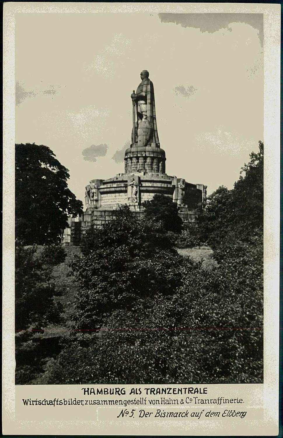 Bismarck-Verehrung im Deutschen Reich, hier 'Bismarck-Denkmal in ...