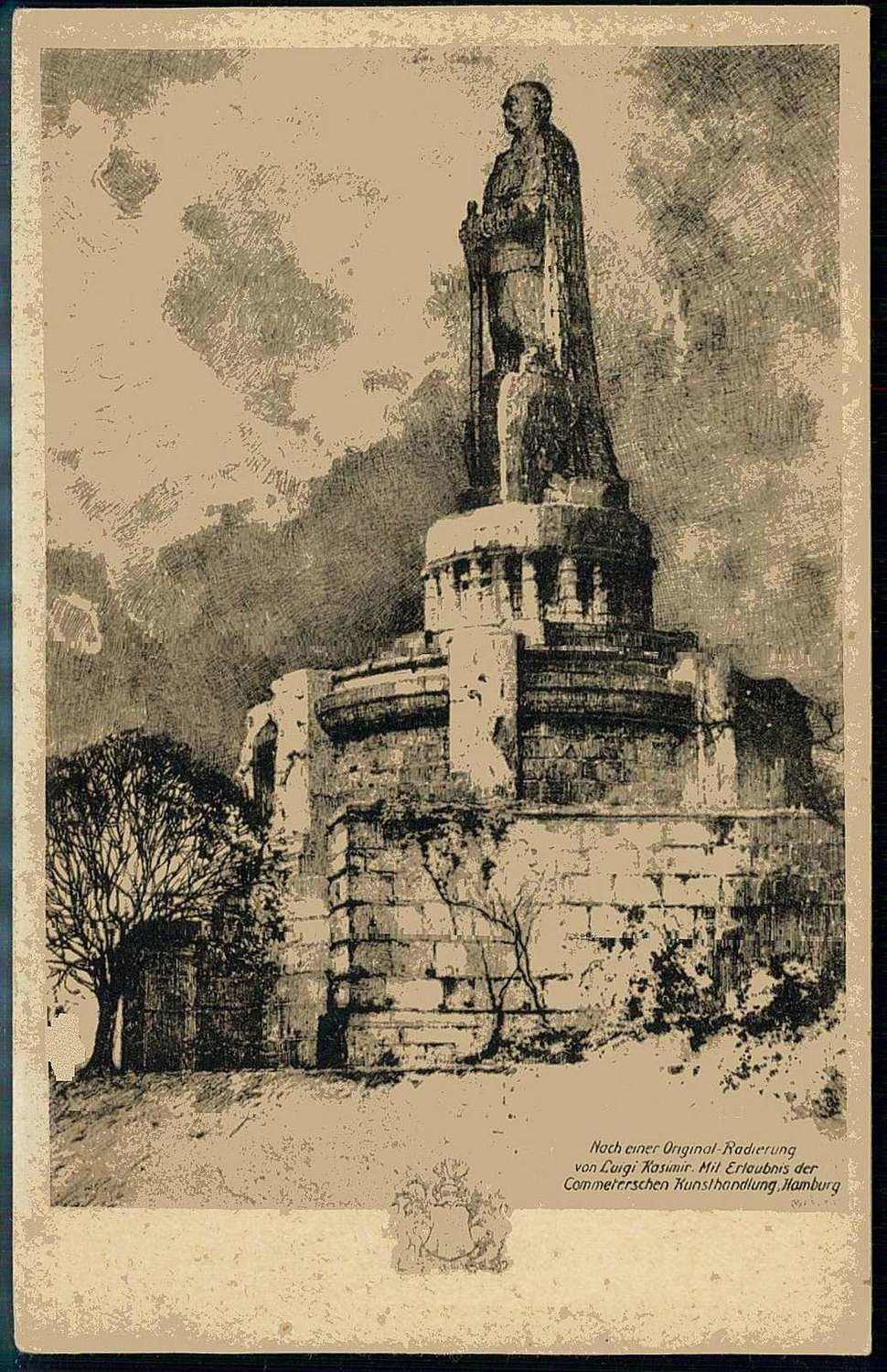 Bismarck-Verehrung im Deutschen Reich, hier 'Bismarck-Denkmal in ...