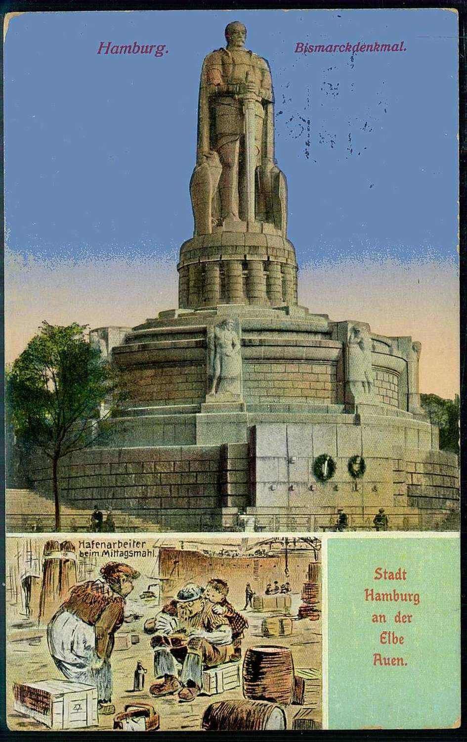 Bismarck-Verehrung im Deutschen Reich, hier 'Bismarck-Denkmal in ...