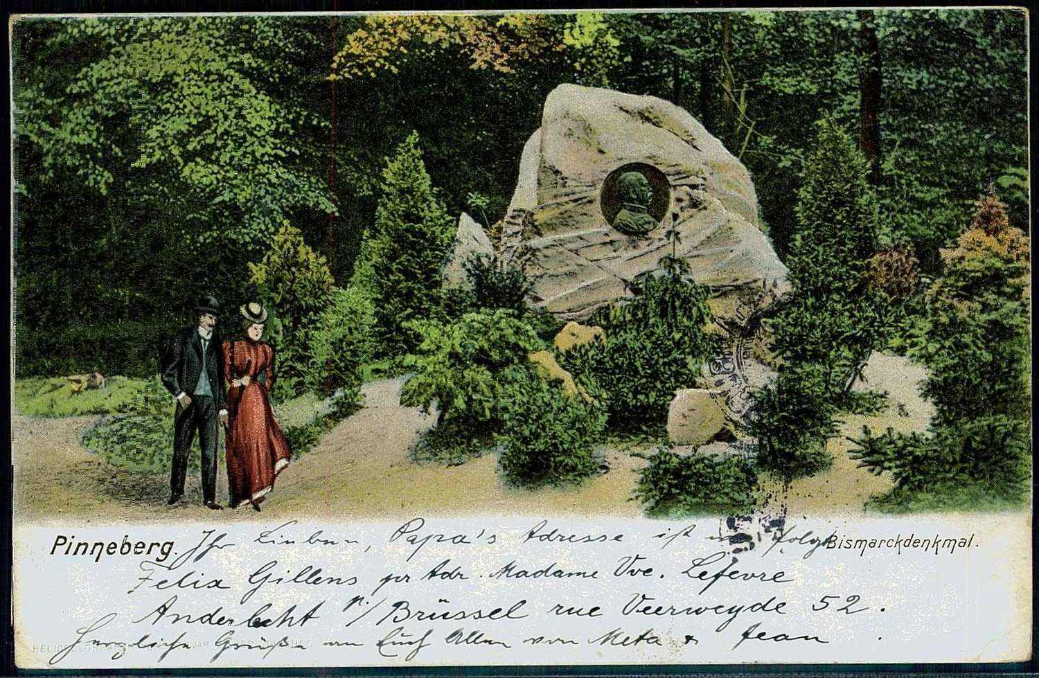 Bismarck-Verehrung im Deutschen Reich, hier 'Bismarck-Denkmal in ...